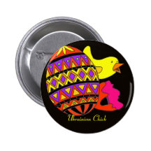 Ukrainian Chick Folk Fest Fun Pins