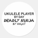 Ukulele Deadly Ninja by Night Stickers