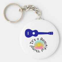 Ukulele: It's a Beautiful Thing Key Chain