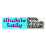 Ukulele Lady bumper stickers