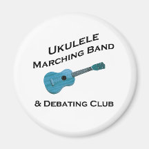 Ukulele Marching Band & Debating Club Fridge Magnet