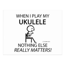 Ukulele Nothing Else Matters Postcards