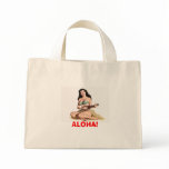Ukulele Pinup Girl Tote bags