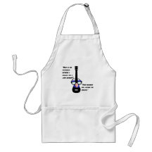 Ukuleles and lawnmowers aprons