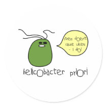 Ulcer Round Stickers