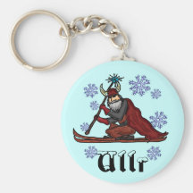 Ullr snow god keychain