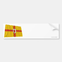 Ulster Province Waving Flag Bumper Stickers