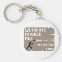 Ultimate Frisbee Nut Keychain