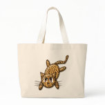 Ultra Cute Anime Leopard Kitty Tote Bag