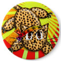 Ultra Cute Anime Leopard Kitty Rainbow Head Band buttons