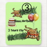 Ultra Cute Leopard Safari Birthday Invitations Wit mousepads