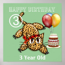 Ultra Cute Leopard Safari Birthday Invitations Wit Posters