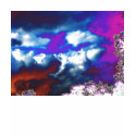 Ultra Violet Storm Sky&Trippy Trees t-shirts