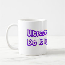 Ultrasound Techs Do It In The Dark Purple 3D Logo Coffee Mugs