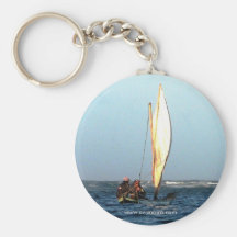 Ulu under sail, Kuna Yala, Panama Keychains