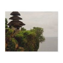 Uluwatu temple in Bali Post Card