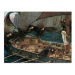 Ulysses and the Sirens by JW Waterhouse, Victorian Post Card