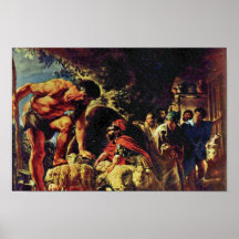 Ulysses In The Cave Of Polyphemus By Jordaens Jaco Posters