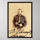 Ulysses S. Grant Signed Card 1862 posters