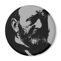 Ulysses S. Grant silhouette Magnet