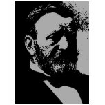 Ulysses S. Grant silhouette t-shirts