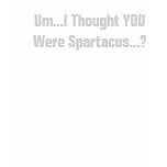 Um...I Thought YOU Were Spartacus...? t-shirts