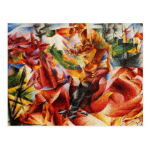 Umberto Boccioni - Elastic (Detail) Post Card