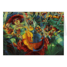 Umberto Boccioni - Laughter Card