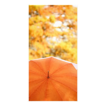 Umbrella and Autumn Colours Photo Greeting Card