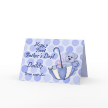 Umbrella Bear Blue - First Fathers Day