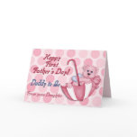 Umbrella Bear Pink - Father to Be Fathers Day