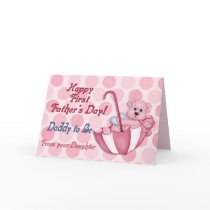 Umbrella Bear Pink - Father to Be Fathers Day