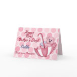 Umbrella Bear Pink - First Fathers Day