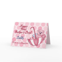Umbrella Bear Pink - First Fathers Day