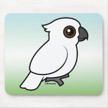 Umbrella Cockatoo (flat) Mouse Pads