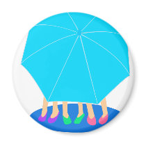 Umbrella Girls Magnet - Party Favour