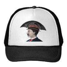 Umbrella Hat - Vintage Illustration