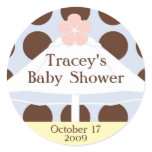 Umbrella in Pastels Round Sticker