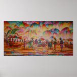 Umbrella Market - Canvas Print