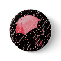 UMBRELLA SHOWERS OF LOVE by SHARON SHARPE Button