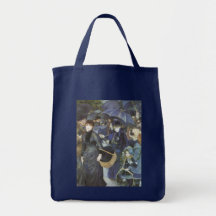 Umbrellas by Renoir, Vintage Impressionism Art Canvas Bags