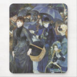 Umbrellas by Renoir, Vintage Impressionism Art Mousepads