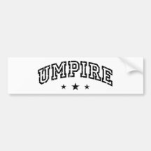 Umpire Bumper Stickers