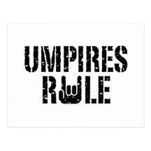 Umpires Rule Post Card