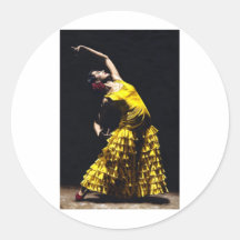 Un Momento Intenso del Flamenco Sticker