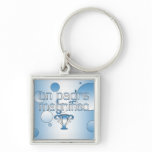 Un Padre Magnífico Guatemala Flag Colors Pop Art Keychain