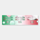 Una Bella Sorella Italy Flag Colours Pop Art Bumper Stickers