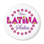 Una Latina Sabia magnets