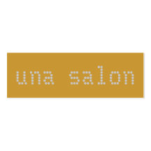 una salon business card