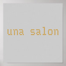 una salon poster